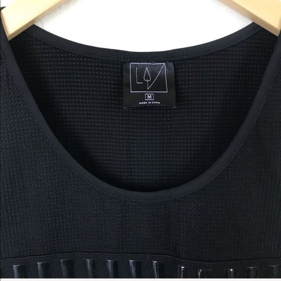 Lime & Vine Rachel Top Black And Silver Size M - Picture 3 of 5